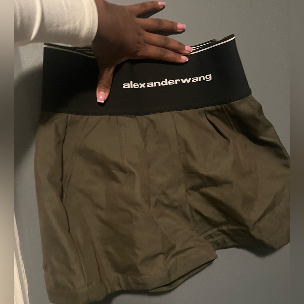 Green Alexander wang short in a size 8. Worn once